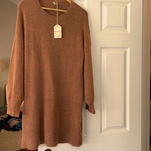 Mauve sweater dress